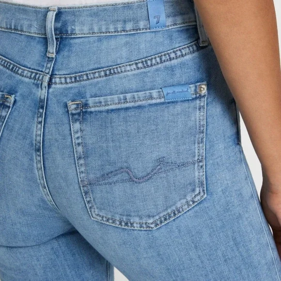 New 7 for All Mankind Size 24 Roxanne Ankle Bailey Current - Picture 3 of 10